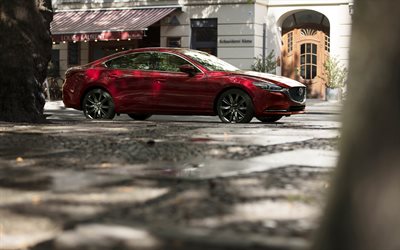 Mazda 6, 4k, 2018, los coches, la calle, los coches japoneses, Mazda6, Mazda