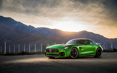 4k, Mercedes-AMG GT-R, bilar, 2017 bilar, supercars, Mercedes