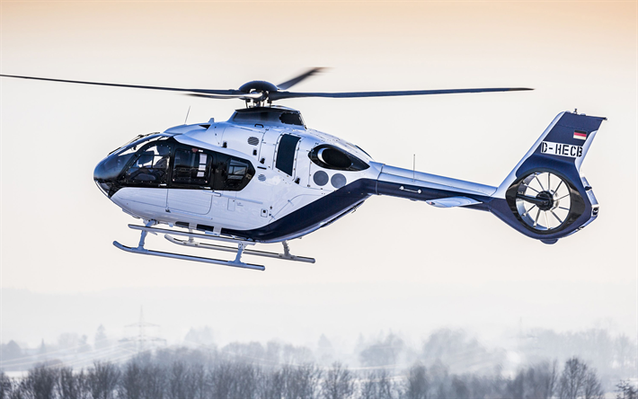 Airbus Helicopters H135, Helionix, winter, Eurocopter EC135, Airbus