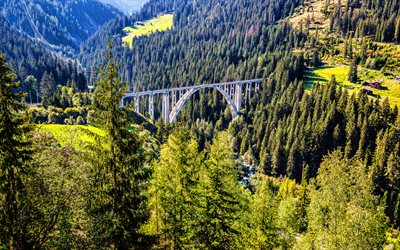 Graubunden, スイス, アルプス, 4k, 山々, 美しい自然, 夏, 欧州, スイスの自然