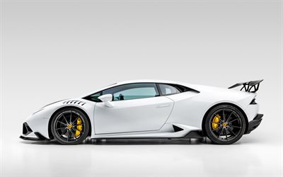2020, Lamborghini Huracan Mondiale Edizione, Vorsteiner, sivukuva, ulkopuoli, valkoinen urheilukuppi, tuning Huracan, italialaiset superautot, Lamborghini