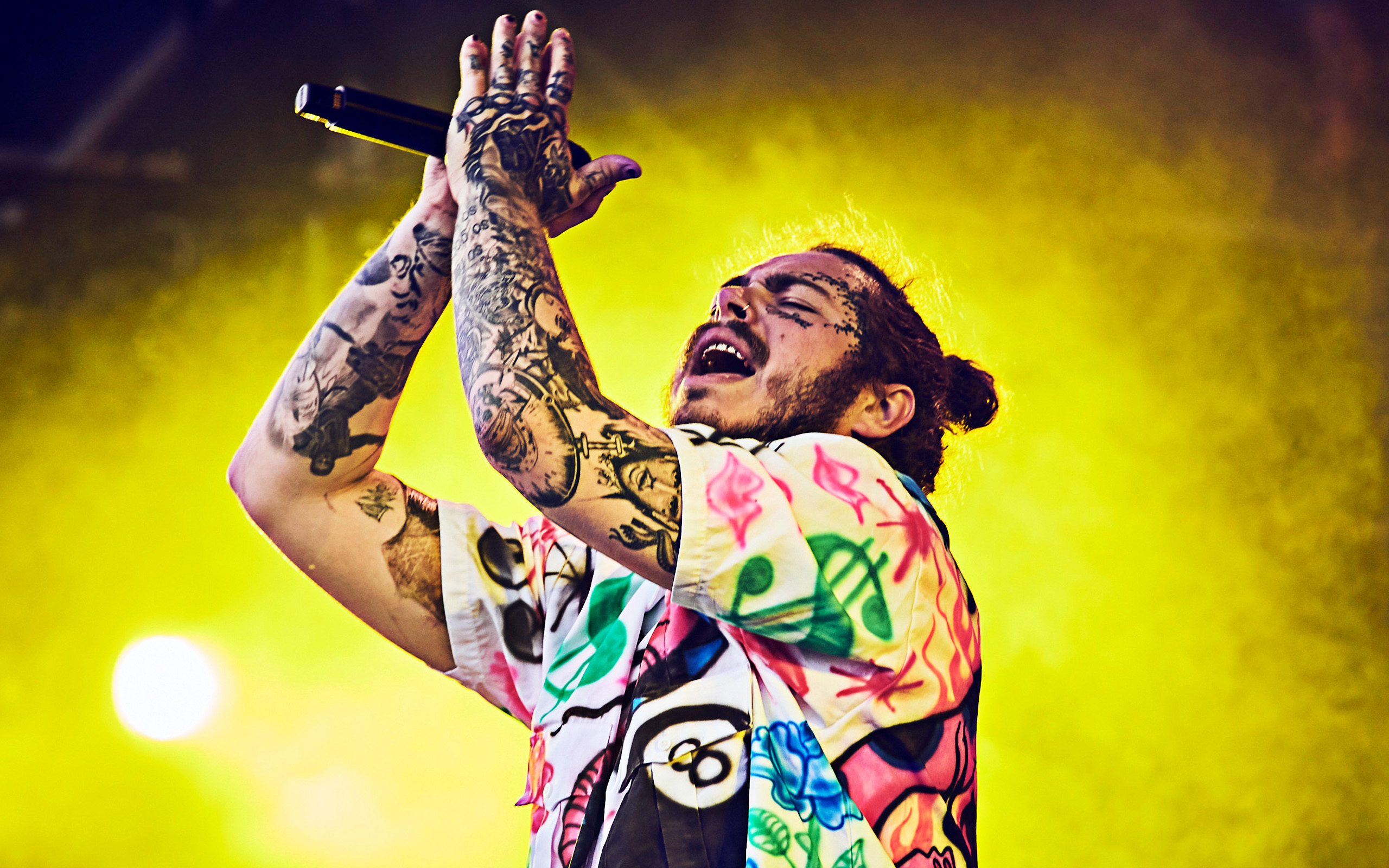 Download wallpapers Post Malone, American singer, concept, famous singers,  American rapper, Austin Richard Post for desktop with resolution 2560x1600.  High Quality HD pictures wallpapers