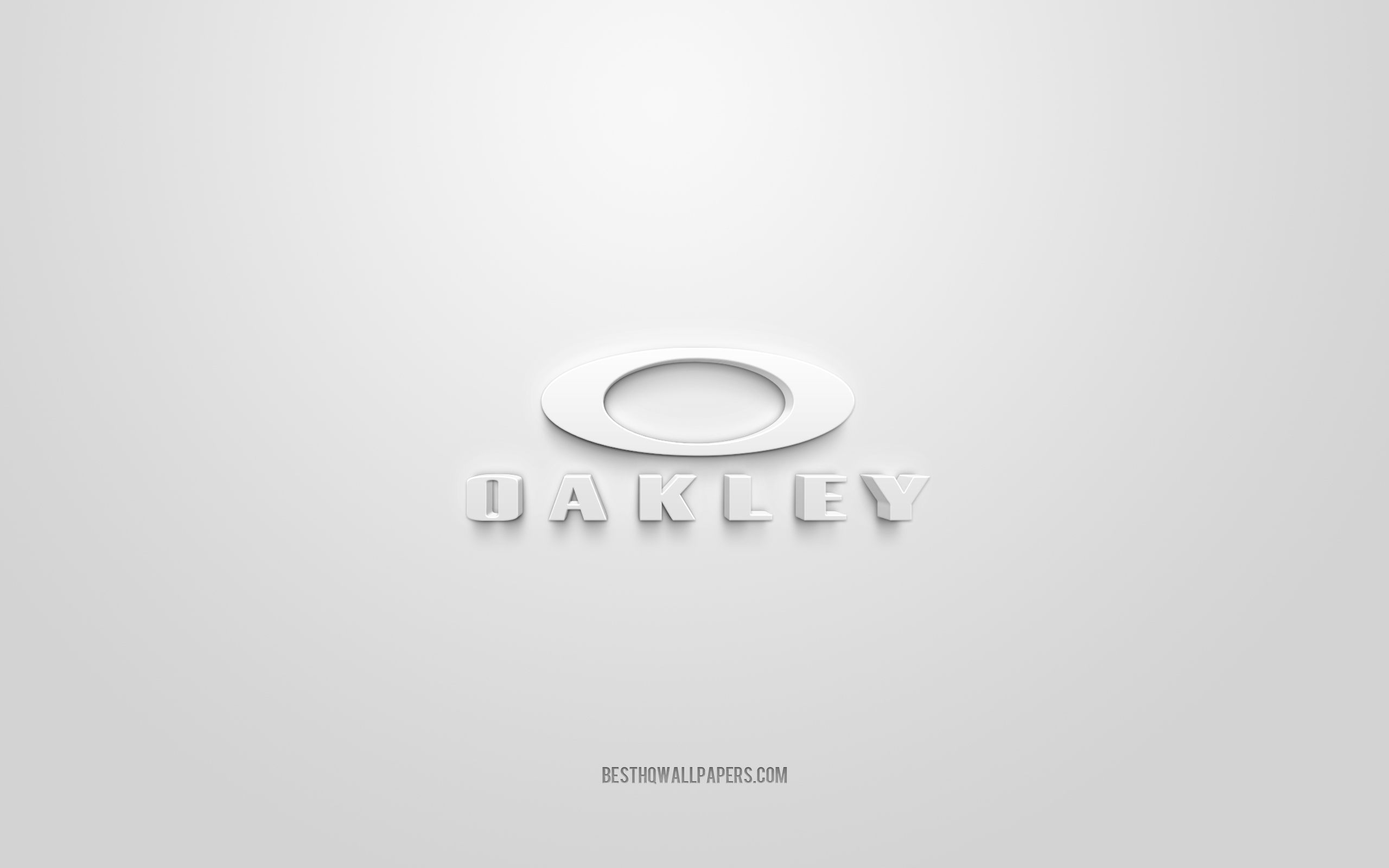 Descargar fondos de pantalla Logo Oakley, fond blanc, logo 3d Moncler, art  3d, Oakley, logo de marques, logo Oakley, logo Oakley 3d blanc monitor con  una resolución 2560x1600. Imagenes de escritorio
