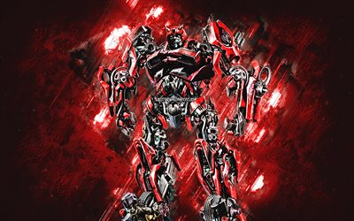 Cliffjumper, Transformers, red stone background, Transformers characters, Cliffjumper Autobot, Cliffjumper Transformer
