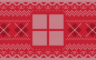Windows ornament logo, red winter ornament, Windows logo, winter ornaments, Windows, creative art, Windows emblem