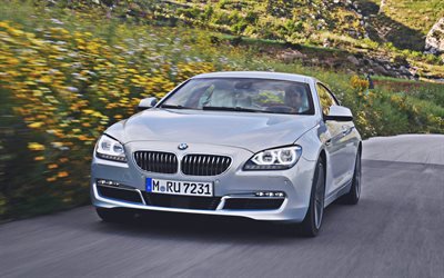 BMW 640i Gran Coupe, road, 2015 cars, BMW F06, german cars, 2015 BMW 640i Gran Coupe, BMW