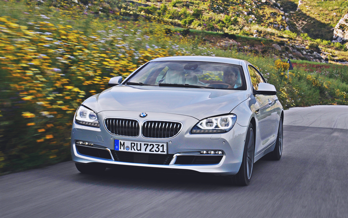 BMW 640i Gran Coupe, yol, 2015 arabaları, BMW F06, Alman arabaları, 2015 BMW 640i Gran Coupe, BMW