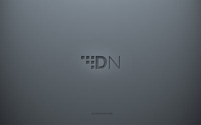 شعار DigitalNote, الخلفية الرمادية الإبداعية, علامة DigitalNote, نسيج ورقة رمادية, ديجيتال نوت, خلفية رمادية, علامة 3D DigitalNote
