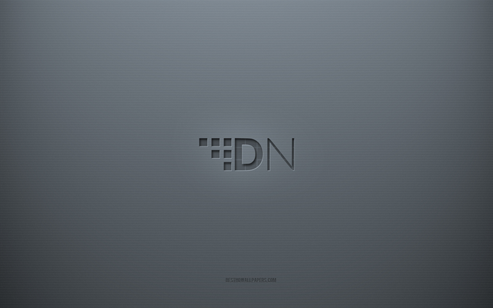DigitalNote-logo, harmaa luova tausta, DigitalNote-kyltti, harmaa paperirakenne, DigitalNote, harmaa tausta, DigitalNote 3d -merkki