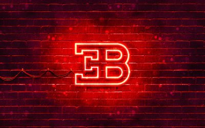 شعار بوجاتي الأحمر, 4 ك, الطوب الأحمر, شعار بوجاتي, ماركات السيارات, شعار بوجاتي النيون, بوغاتي
