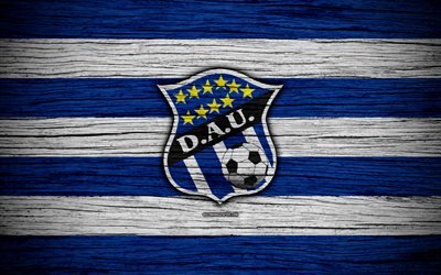 Arabe Unido FC, 4k, LPF, soccer, Liga Panamena, logo, football club, Panama, CD Arabe Unido, wooden texture, FC Arabe Unido