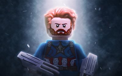 Captain America, 4k, 2017 film, la 3d, l&#39;animation, Le LEGO Movie
