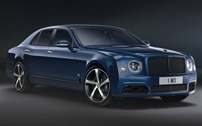 Bentley Mulsanne, studio, 2020 bilar, lyx bilar, bl&#229; Mulsanne, 2020 Bentley Mulsanne, brittiska bilar, Bentley