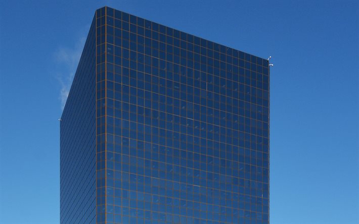 Conoco-Phillips Building, Anchorage, Alaska, modern buildings, modern architecture, blue sky, USA
