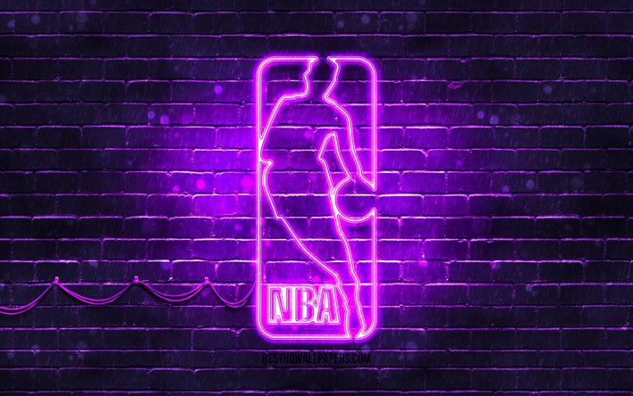 ダウンロード画像 Nba紫ロゴ 4k 紫brickwall 全国バスケットボール協会 Nbaのロゴ アメリカのバスケットボールリーグ Nba ネオンのロゴ Nba フリー のピクチャを無料デスクトップの壁紙