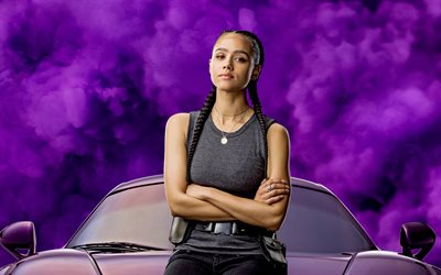 Fast and Furious 9, 2020, poster, promotional materials, Nathalie Emmanuel, Ramsey, main characters