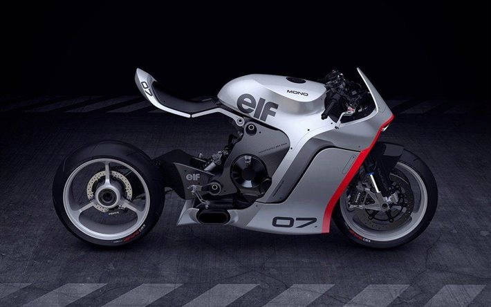 Elf07Mono, 4k, superbikes, 2020年までのバイク, sportsbikes, モノレーサー