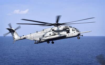 Sikorsky CH-53 Sea Stallion, military helicopter, US Navi, CH-53 Sea Stallion, Sikorsky, NATO, US Air Force