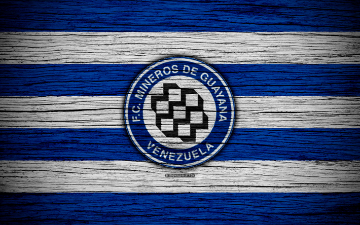 bergleute fc, 4k, logo, liga-futve, soccer, venezuelan primera division, football club, venezuela, bergleute, creative, wooden texture, fc bergleute