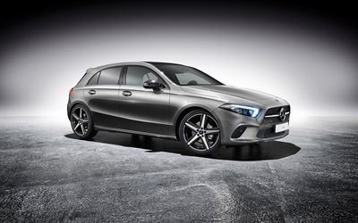 4k, Mercedes-Benz A-Class, 2019 cars, studio, new A-Class, german cars, Mercedes