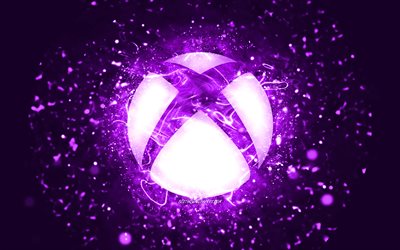 شعار إكس بوكس البنفسجي, 4 ك, أضواء النيون البنفسجي, إبْداعِيّ ; مُبْتَدِع ; مُبْتَكِر ; مُبْدِع, البنفسجي الملخص الخلفية, شعار Xbox, سیستم عامل, اكس بوكس