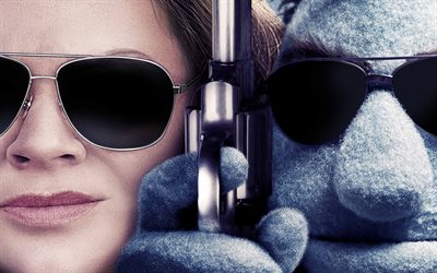 The Happytime Murders, 4k, poster, 2018 movie, detective film