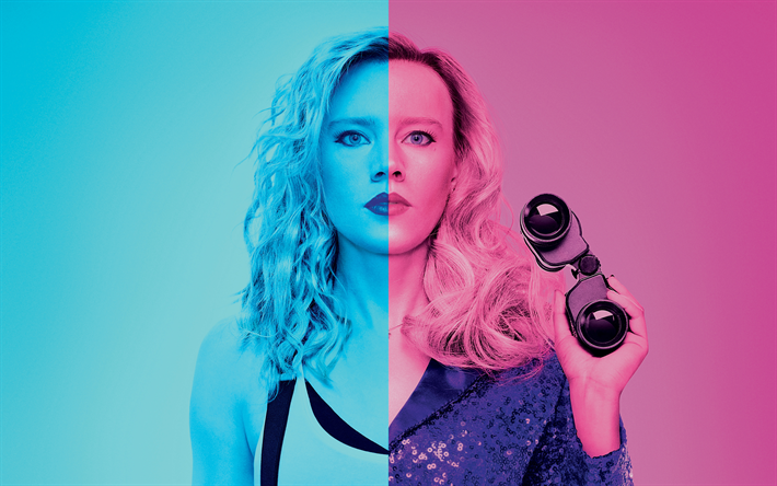 morgan, 4k, fan-kunst, der spion, der gedumpten mich, 2018 film, kate mckinnon