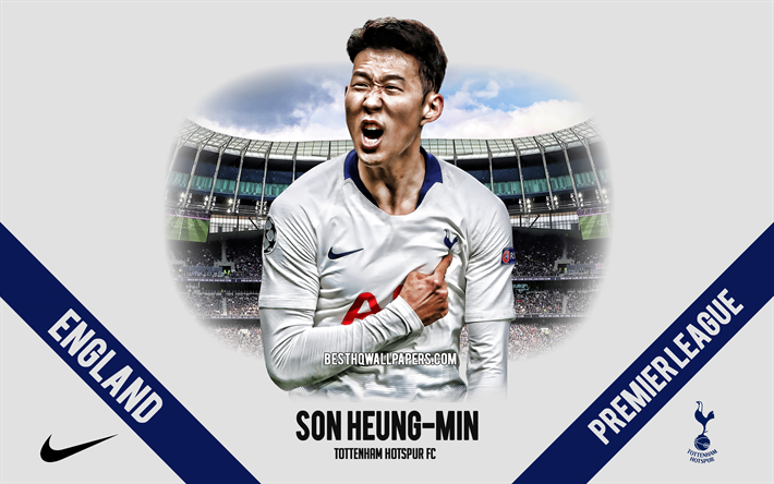 Son Heung-Min, O Tottenham Hotspur FC, Sul-coreano jogador de futebol, atacante, O Tottenham Hotspur Est&#225;dio, Premier League, Inglaterra, futebol, Tottenham