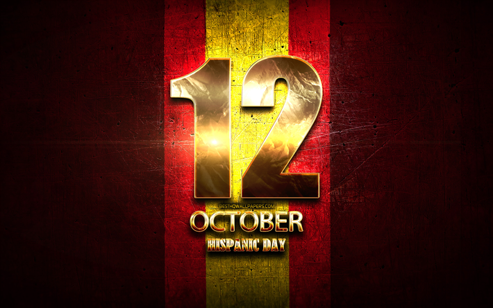 اسباني اليوم, 12 أكتوبر, الذهبي علامات, الإسبانية الأعياد الوطنية, اليوم الوطني في إسبانيا, إسبانيا أيام العطل الرسمية, إسبانيا, أوروبا