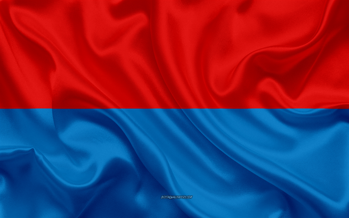 Bandera de Ticino, 4k, cant&#243;n suizo, bandera de seda, de seda, de la textura, en el Cant&#243;n de Ticino, Suiza, s&#237;mbolos, Ticino bandera, Europa