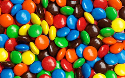 color&#233; bonbons arri&#232;re-plan, gros-plan, des bonbons, des bonbons de textures, de couleurs de bonbons texture, arri&#232;re-plans color&#233;s