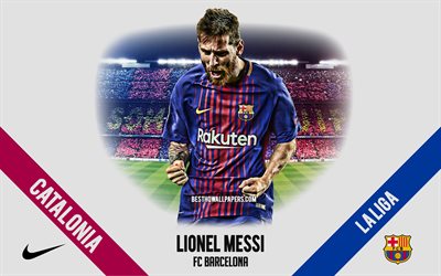 Lionel Messi, FC Barcelona, Argentinsk fotbollsspelare, anfallare, Camp Nou, Ligan, Spanien, fotboll, Catalonia, Barcelona, Leo Messi