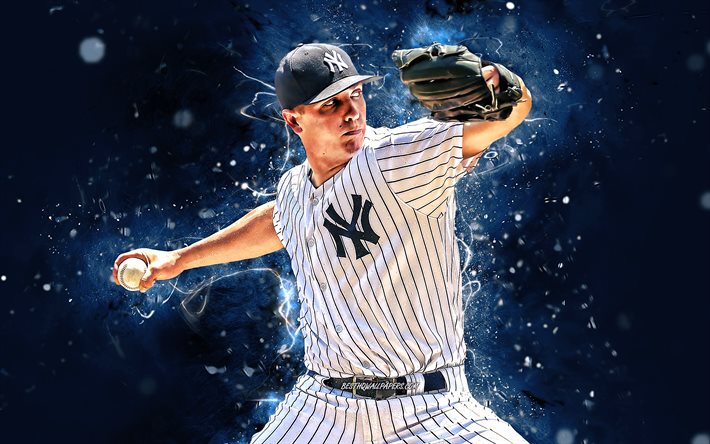 Download wallpapers Chad Green, 4k, MLB, New York Yankees, pitcher ...