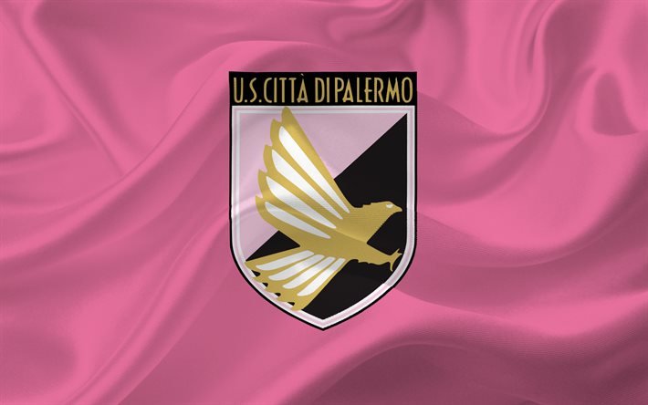 Palermo, Serie A, fotboll, Italien, emblem i Palermo, football club