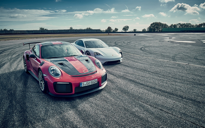 ポルシェミッションE2020, 2018, ポルシェ911GT2RS, スポーツカー, レーシングトラック, ドイツウ, チューニング