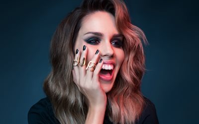 2018 Franka Batelic, 4k, Hırvat şarkıcı, g&#252;zellik, Eurovision, sarışın