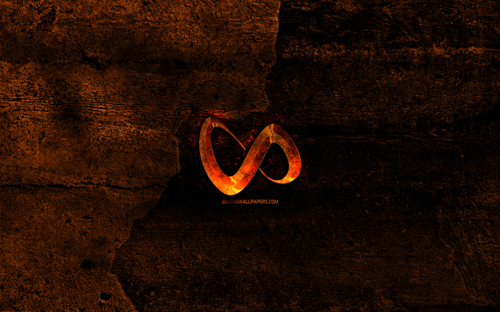 dj snake fiery-logo, musik-stars, orange stein hintergrund, dj snake, kreativ, dj snake-logo, marken