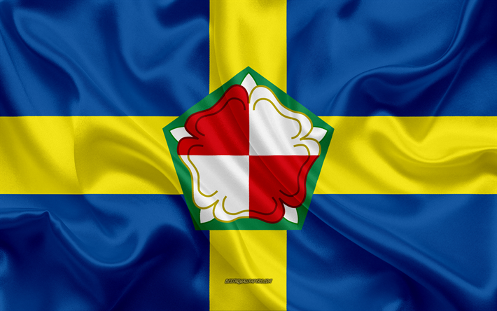 Bandera de Pembrokeshire, 4k, bandera de seda, Pembrokeshire bandera, de seda, de textura, de los Condados de Gales, Pembrokeshire, Gales, Reino Unido