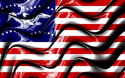 Fremont Fremont bayrağı, 4k, Amerika Birleşik Devletleri şehirler, California, 3D sanat, Bayrak, Fremont, ABD, Şehir, Amerikan şehirleri, Fontana 3D bayrak, ABD şehirleri