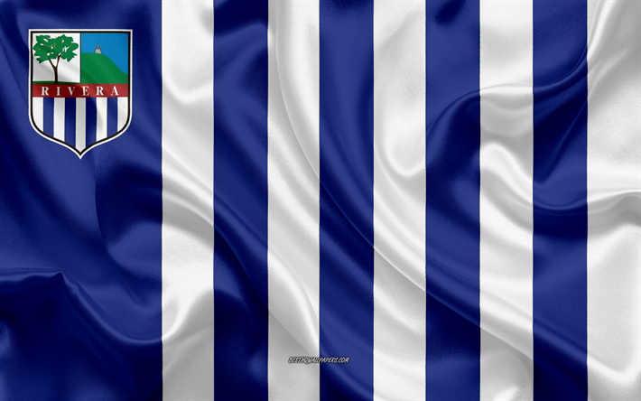 Bandera del Departamento de Rivera, 4k, bandera de seda, departamento de Uruguay, de seda textura, Rivera bandera, Uruguay, Departamento de Rivera