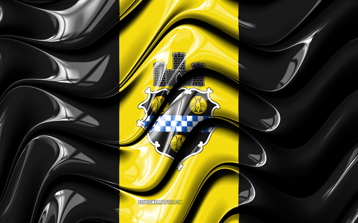 Pittsburgh flag, 4k, United States cities, Pennsylvania, 3D art, Flag of Pittsburgh, USA, City of Pittsburgh, american cities, Pittsburgh 3D flag, US cities