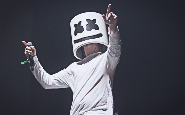 DJ Marshmelloステージ, 2019, 4k, 横浜アリーナ, クリストファー-Comstock, コンサート, ナイトクラブ, Marshmelloステージ, DJ Marshmello, superstars, Marshmello, Dj