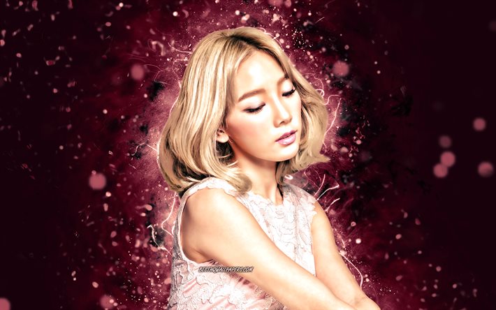 ダウンロード画像 Taeyeon 4k K Pop 韓国の歌手 女の子の世代 紫色のネオン Kim Tae Yeon 韓国セレブ アジア 女性 美 Taeyeon4k フリー のピクチャを無料デスクトップの壁紙