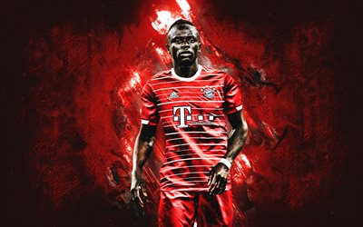 Sadio Mane, FC Bayern Munich, FCB, Senegalese footballer, Mane portrait, Bundesliga, Bayern Munich, Germany, football, Mane Bayern Munich