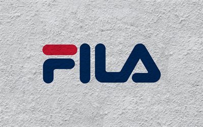 Fila, Emblem, logo, wall texture, South Korean manufacturer