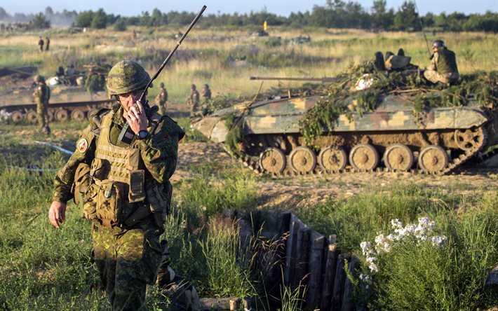 bmp-2, opetuksia 2016, kanadan armeijan, ukraina, sotilaat