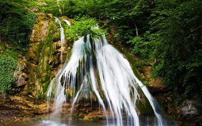 croatia, rock, waterfall, plitvice lakes