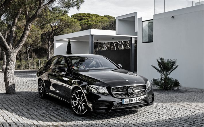 e-klass, w213, svart mercedes, 2016, mercedes-benz, amg, sedaner