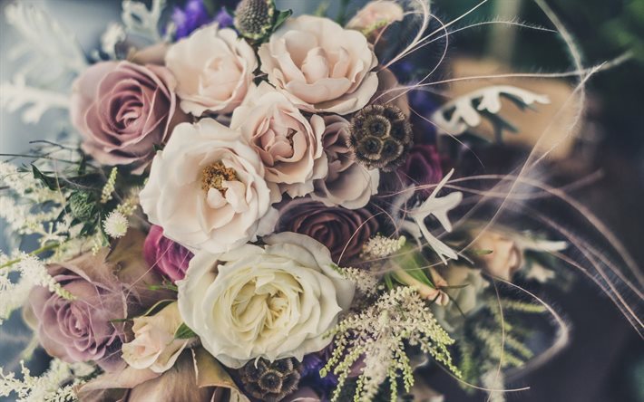 結婚式の花束, バラの花束, 花束無料, バラ, 美しいバラ, 花嫁のブーケ