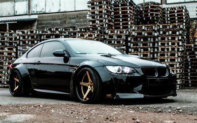 coupe, e92, pp exclusive, bmw m3, tuning, sports car, black bmw